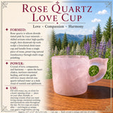 Coppa dell'amore in quarzo rosa