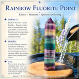 Rainbow Fluorit Point