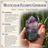 Mehrfarbiger Fluorit-Generator (kurz und dick)
