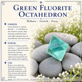 Groene fluoriet octaëder