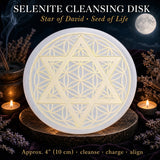 Seleniet Davidster op Seed Life Cleansing Disk