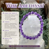 Conjunto de pulseira Mala de cristal Clarity & Calm com 3 peças