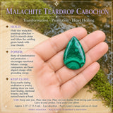 Malachite Teardrop Cabochon