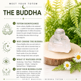 Crystal Spirit Totems: Clear Quartz Buddha