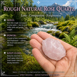 Quartz rose naturel brut