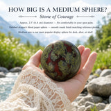 Esfera de jaspe de sangre de dragón