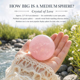 Sfera di quarzo rosa