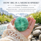 Sfera di fluorite verde