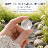 Mini-sphère de quartz
