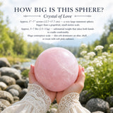 Grande sfera di quarzo rosa