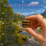 Cube roulé en œil de tigre