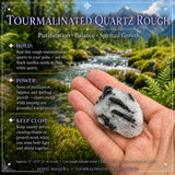 Quartz tourmaliné brut