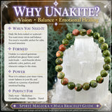 Mala Unakite Bracelet With Velvet Pouch