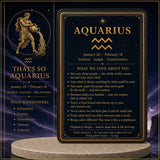 ♒ Acquario - 20 gennaio - 18 febbraio Set di braccialetti per astrologia zodiacale
