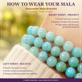 Mala Amazonit-Armband mit Samtbeutel