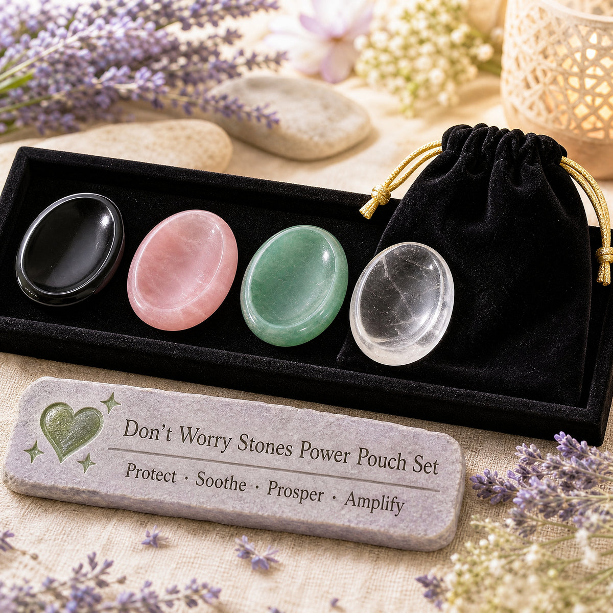 Don't Worry Stones Power Pouch Set