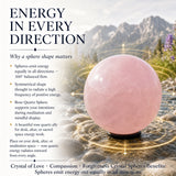 Sfera di quarzo rosa