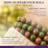 Mala Unakite Bracelet With Velvet Pouch