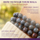 Mala Yooperlite Bracelet With Velvet Pouch