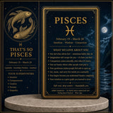 ♓ Fische – 19. Februar – 20. März – Sternzeichen-Astrologie-Kristallarmbänder-Set