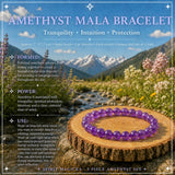 Bracelet Mala Labradorite Avec Pochette En Velours