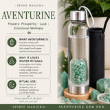 Aventurine Gem Pod vannflaske 💧