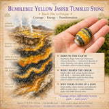 Bumblebee Gelber Jaspis Trommelstein
