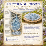 Celestite Mini Gemstones  (50 Grams / 1.7oz Lot)