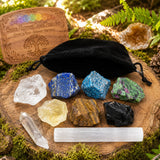 Ensemble de pochettes de gemmes d'alignement de chakra