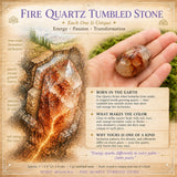 Fire Quartz Tumbled Stone