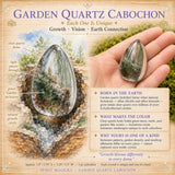 Garden Quartz - Lodolite - Teardrop Cabochon