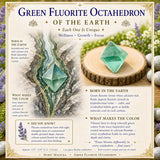 Groene fluoriet octaëder