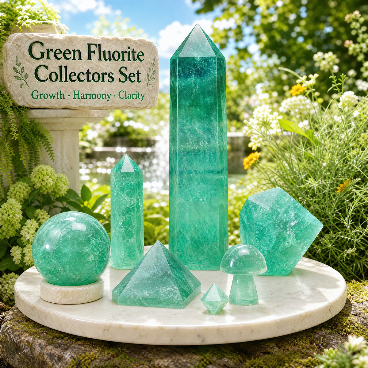 Kit collettori di fluorite verde