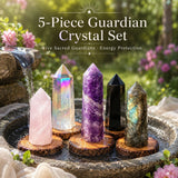 5-delers Guardian Crystal Energy Protection Set kun $29 1-dagers promo-salg