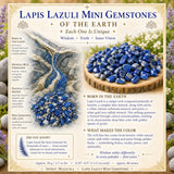 Minipedras de lápis-lazúli (50 gramas / 1,7 onças. Lote)