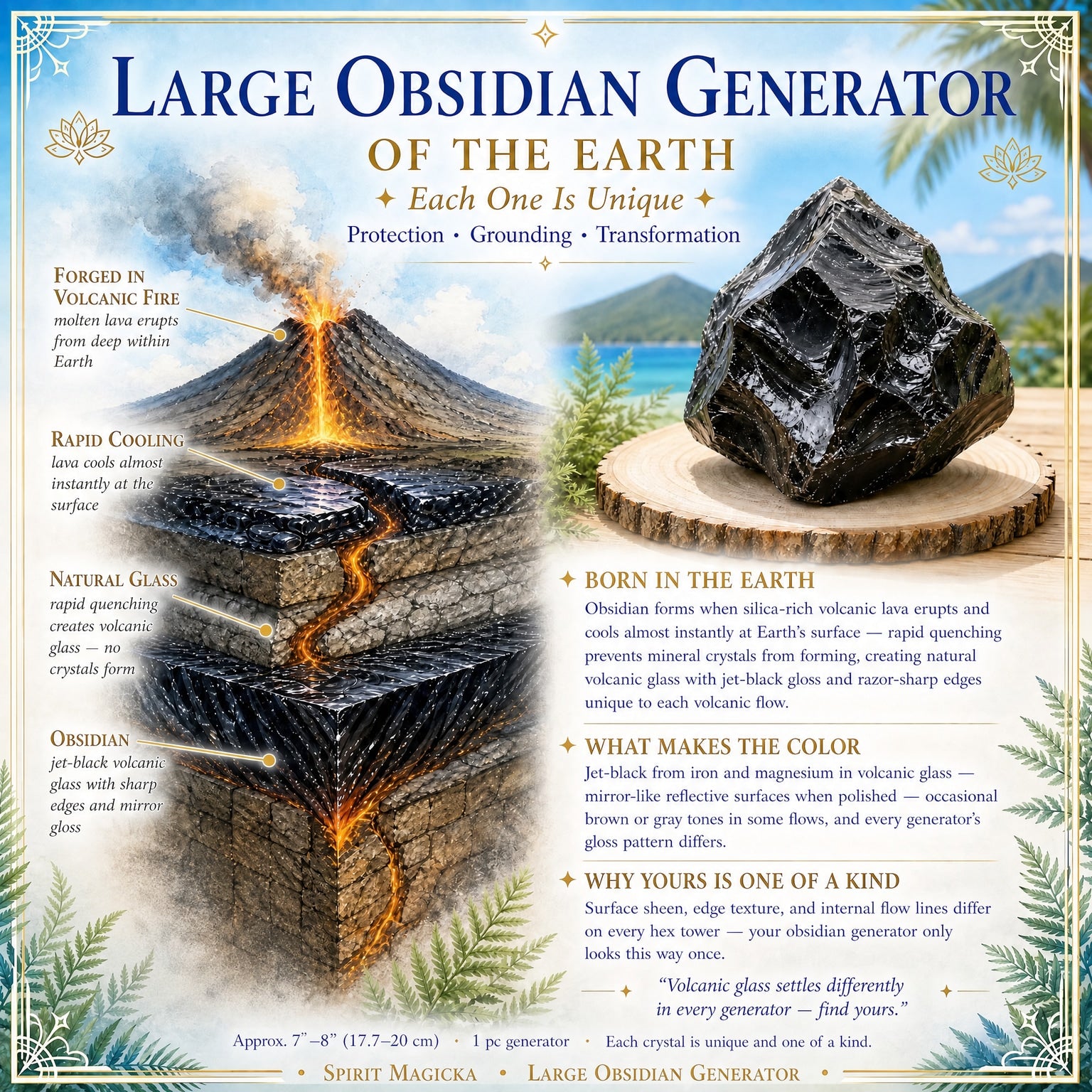 Large Obsidian Generator – Spirit Magicka