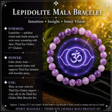 Ensemble de bracelets Mala Chakra du troisième œil🌈