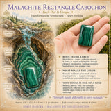 Malachite Rectangle Cabochon