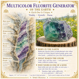 Mehrfarbiger Fluorit-Generator (kurz und dick)