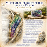 Flerfarget fluorittkule