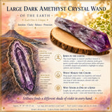 Large Dark Amethyst Crystal Wand
