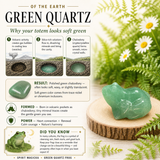 Crystal Animal Spirit Totems: Green Quartz Frog