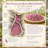 Mini pietre preziose ruvide di tormalina rosa (lotto da 50 grammi / 1,7 once)