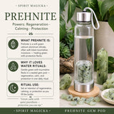 Garrafa de água Prehnite Gem Pod 💧