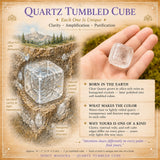 Cube roulé en quartz