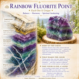 Rainbow Fluorit Point
