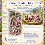 Rhodonit Mini-Edelsteine (50 Gramm / 1,7 Unzen Menge)