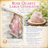 Gerador grande de quartzo rosa