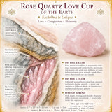 Coppa dell'amore in quarzo rosa