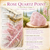 Punto de cuarzo rosa